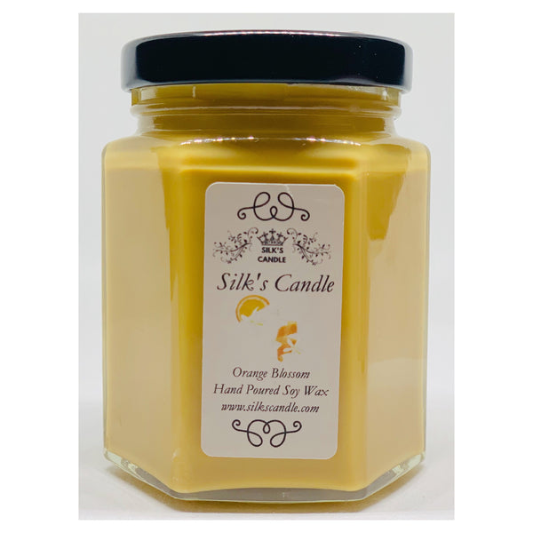 Fontana Lemon Orange Blossom Essential Oil Candle - Non Toxic - Lilly.B 9 oz Straight Sided Jar